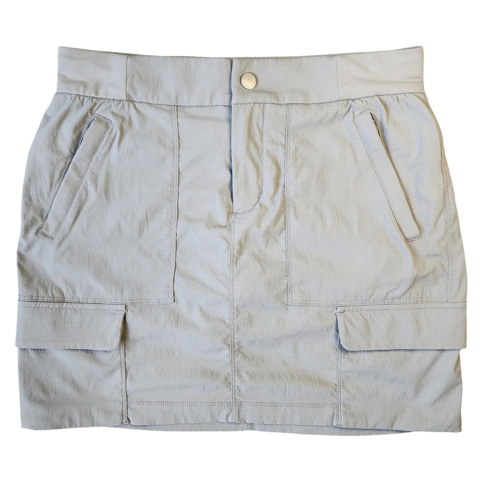 Athleta Gray Cargo Mini Skort Ripstop Hiking Outdoor Golf Skirt Womens 6
